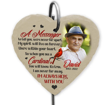 A Messenger To Tell You - Personalized Garden Slate, Memorial Gift
