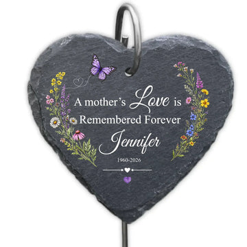 Love Grows Even After Goodbye - Personalized Garden Slate, Custom Memorial Gift, Sympathy Gift