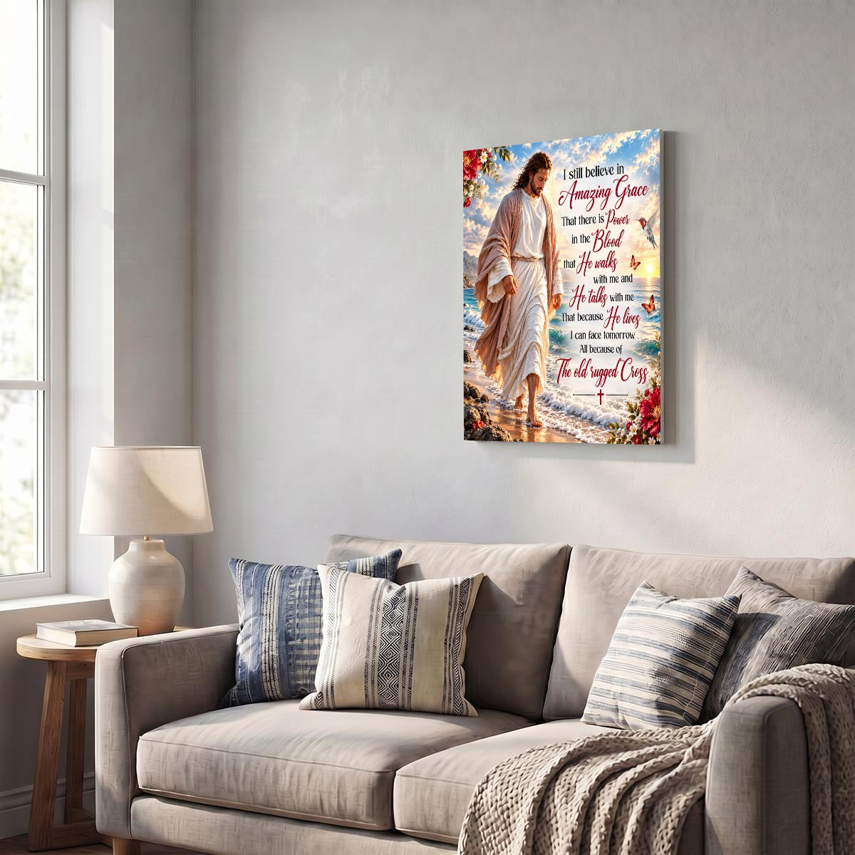 Vertical Framed Canvas Wall Art Printed in Canada