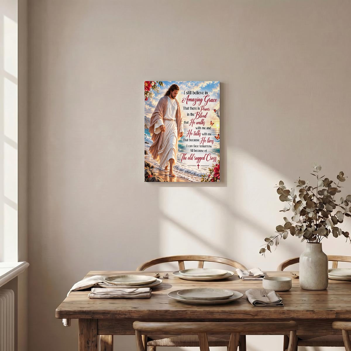 Vertical Framed Canvas Wall Art Printed in Canada