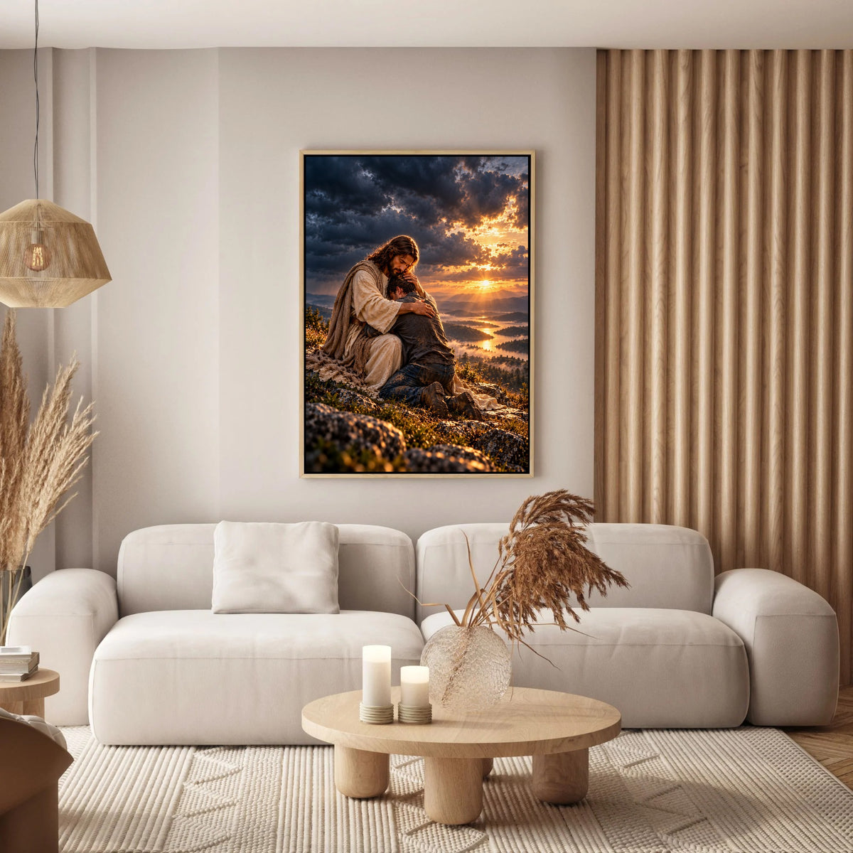 Held by Jesus – Christian Canvas Wall Art