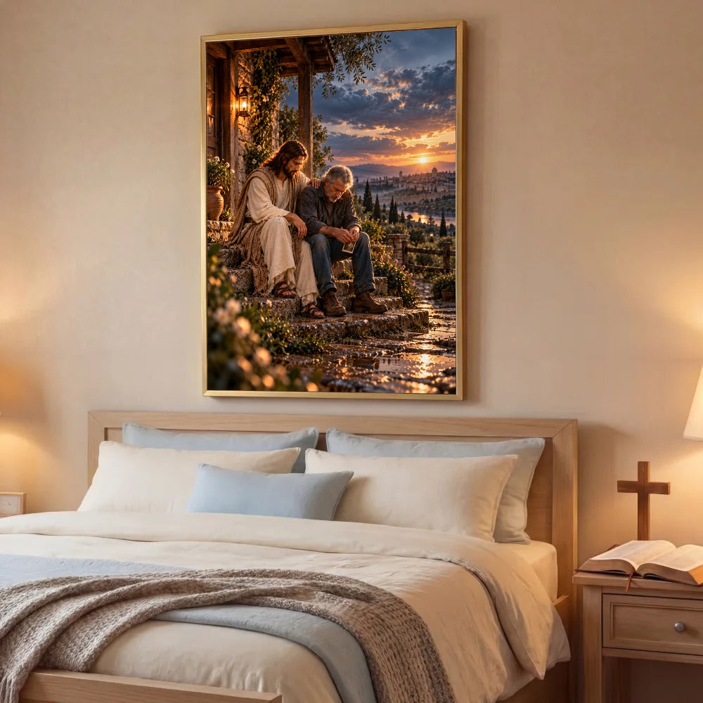 When My Heart Was Broken – Jesus Christian Canvas Wall Art