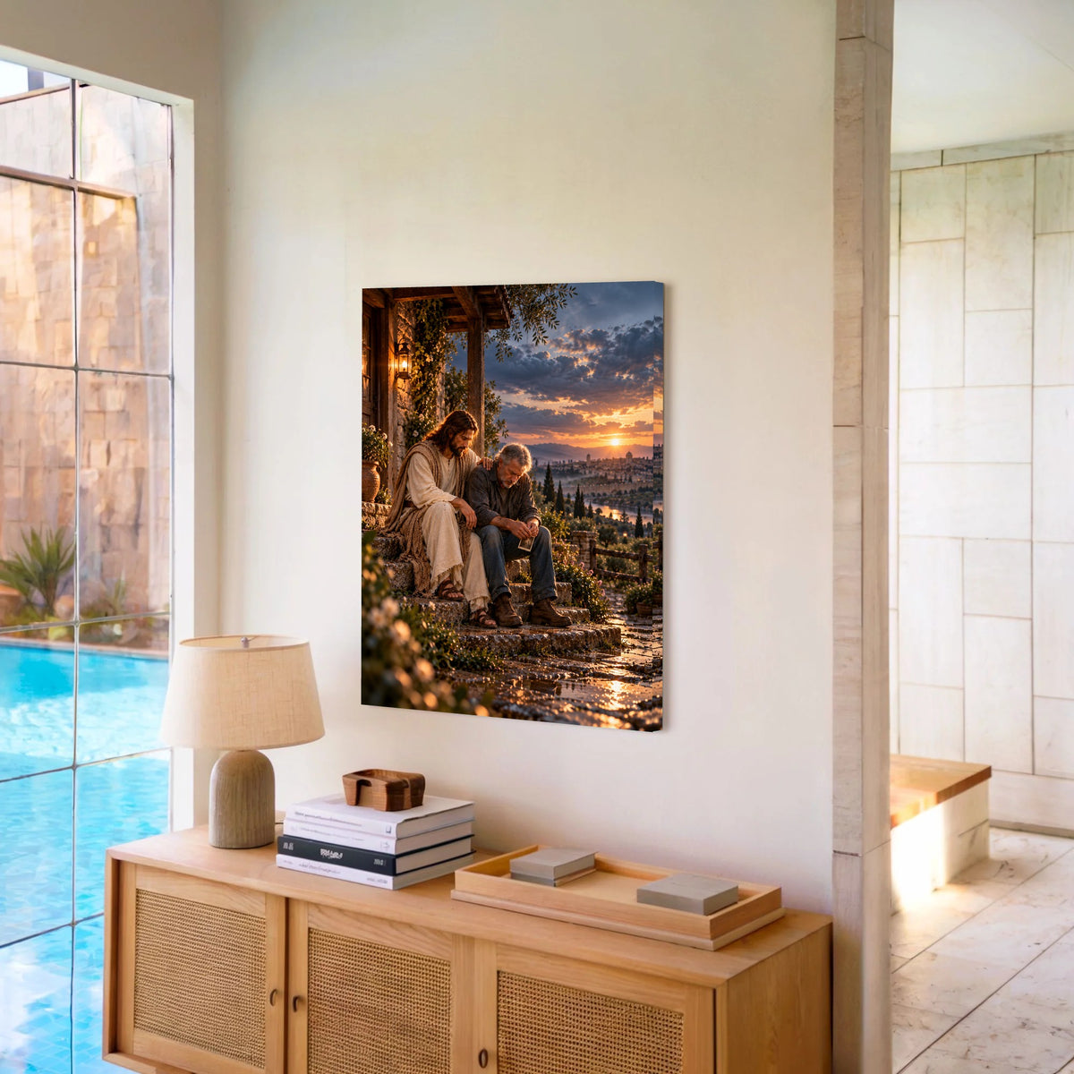 When My Heart Was Broken – Jesus Christian Canvas Wall Art