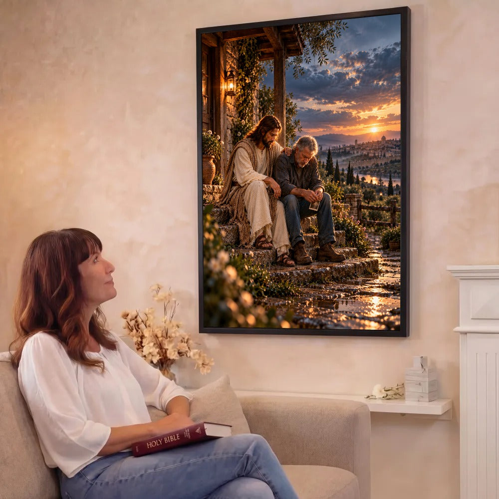 When My Heart Was Broken – Jesus Christian Canvas Wall Art