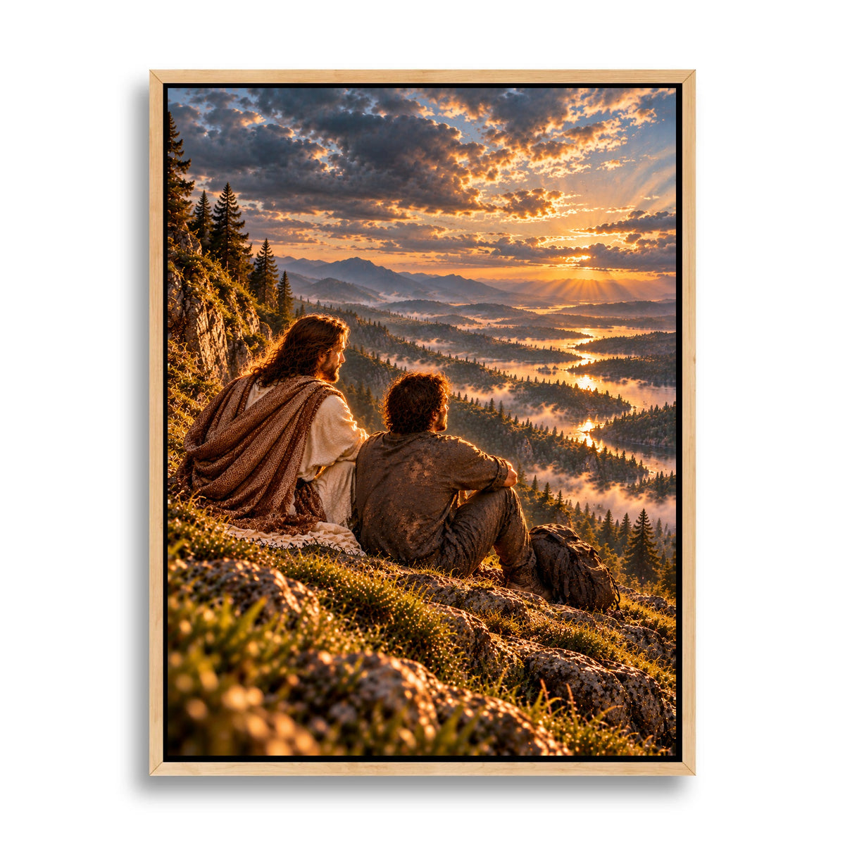 Still He Holds Me – Jesus Christian Canvas Wall Art