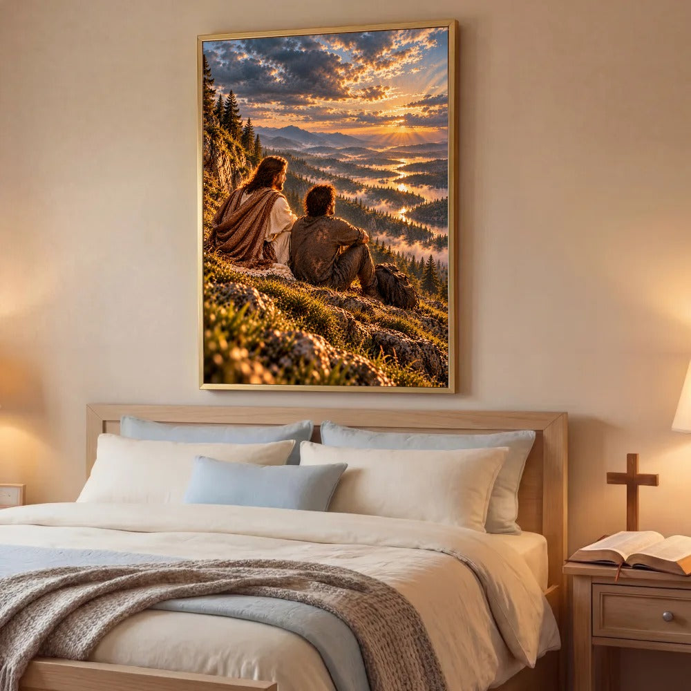 Still He Holds Me – Jesus Christian Canvas Wall Art