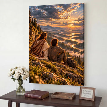 Still He Holds Me – Jesus Christian Canvas Wall Art