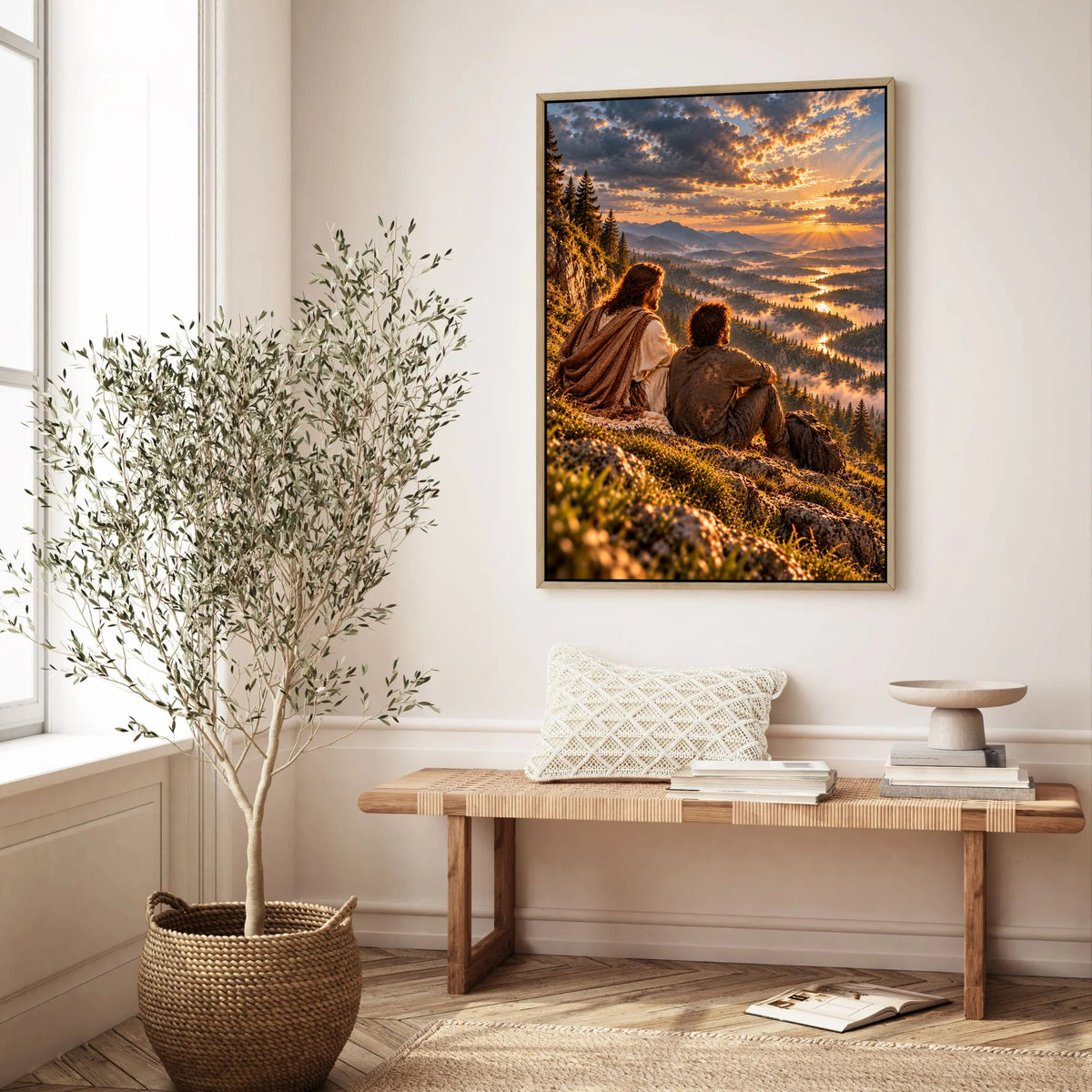 Still He Holds Me – Jesus Christian Canvas Wall Art