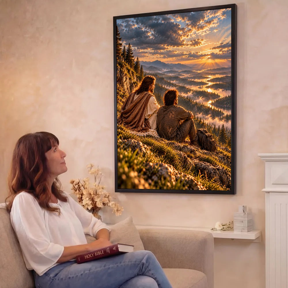 Still He Holds Me – Jesus Christian Canvas Wall Art