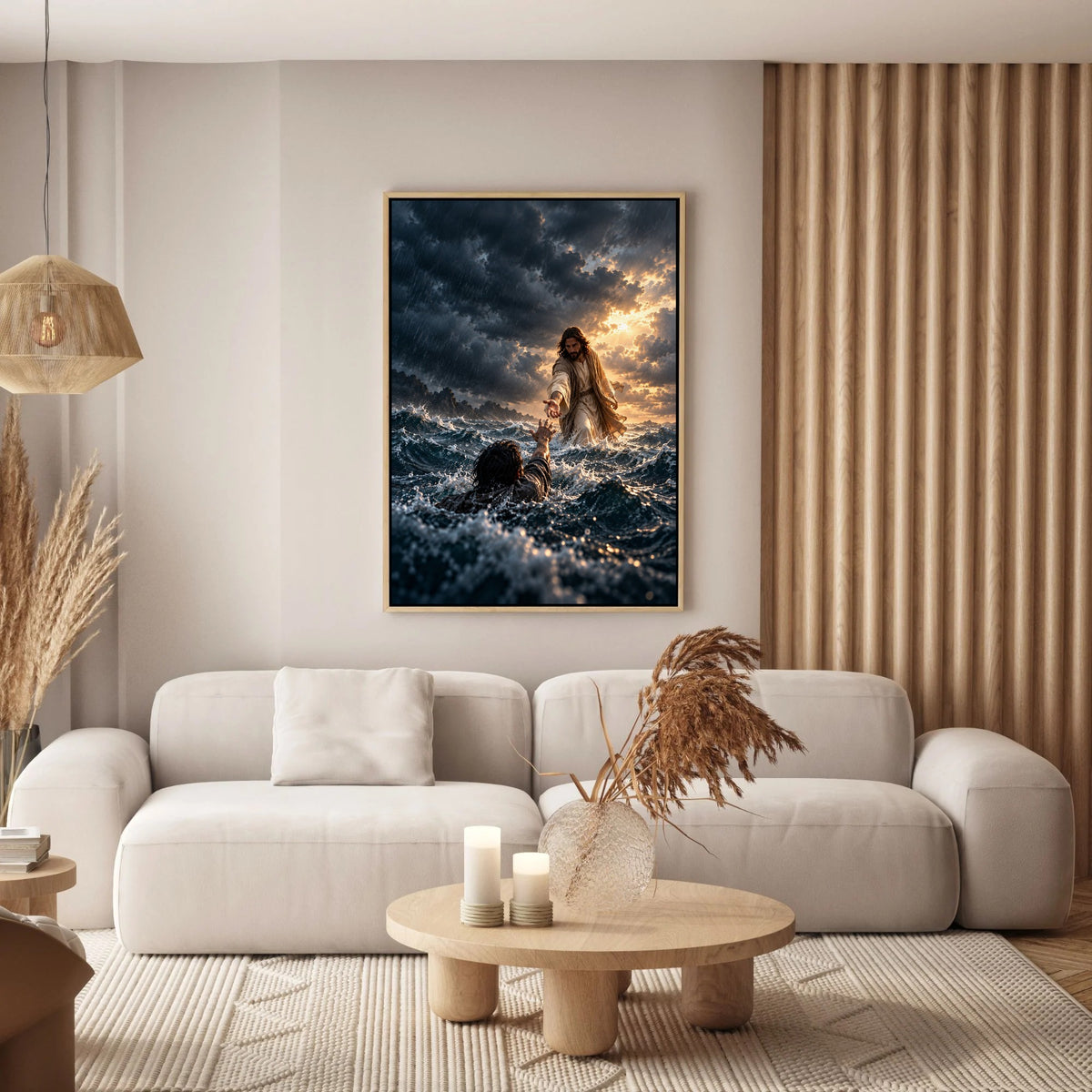 Jesus Reached for Me – Christian Canvas Wall Art