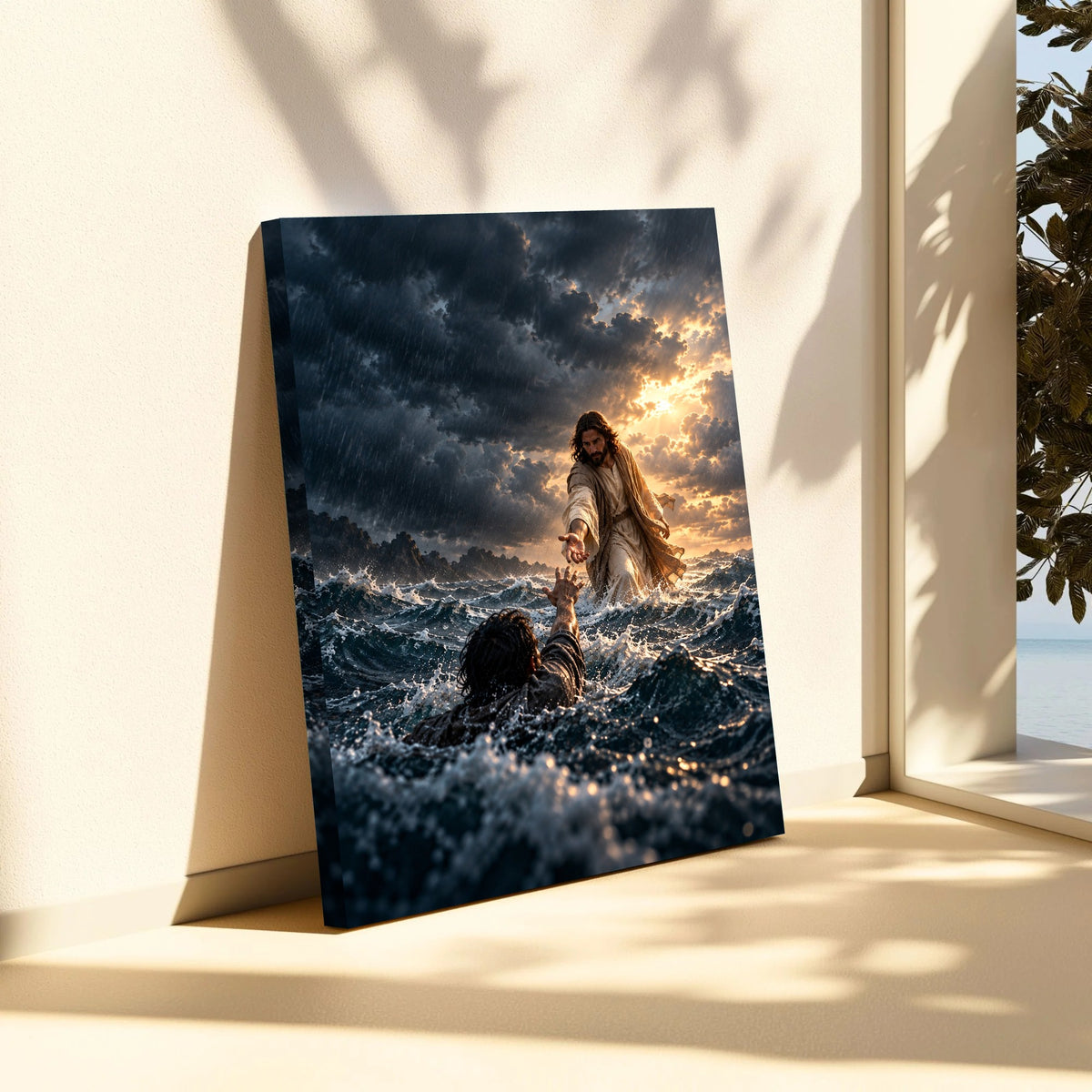 Jesus Reached for Me – Christian Canvas Wall Art