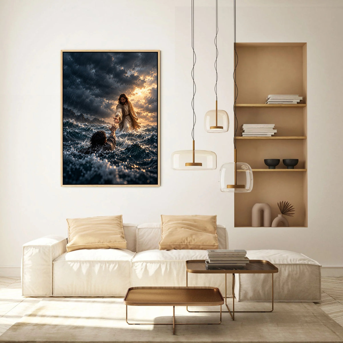Jesus Reached for Me – Christian Canvas Wall Art