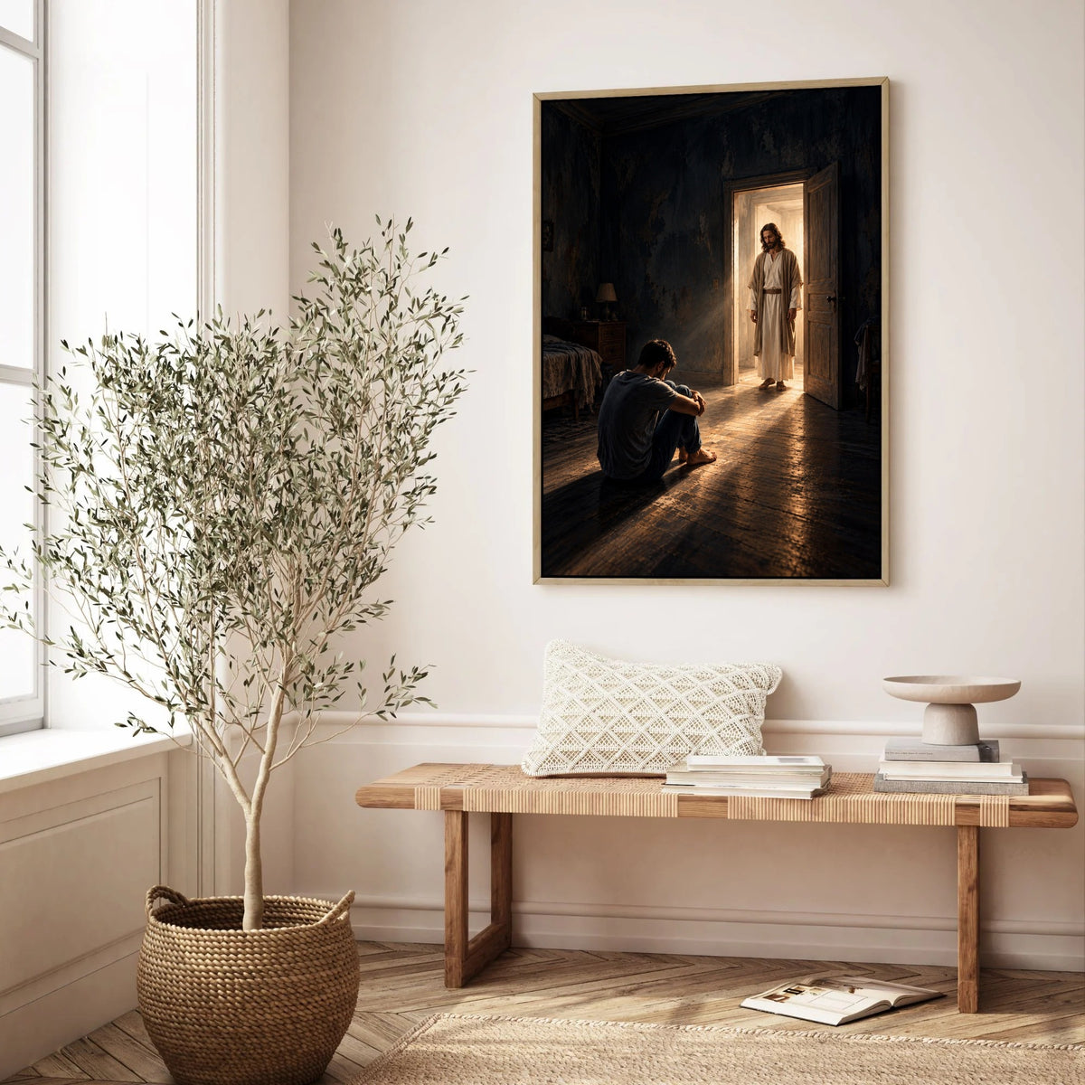 Jesus Found Me in the Darkness – Christian Canvas Wall Art