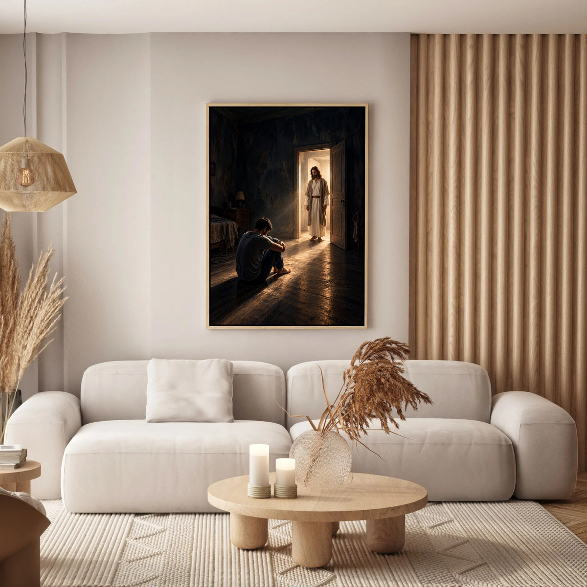 Jesus Found Me in the Darkness – Christian Canvas Wall Art