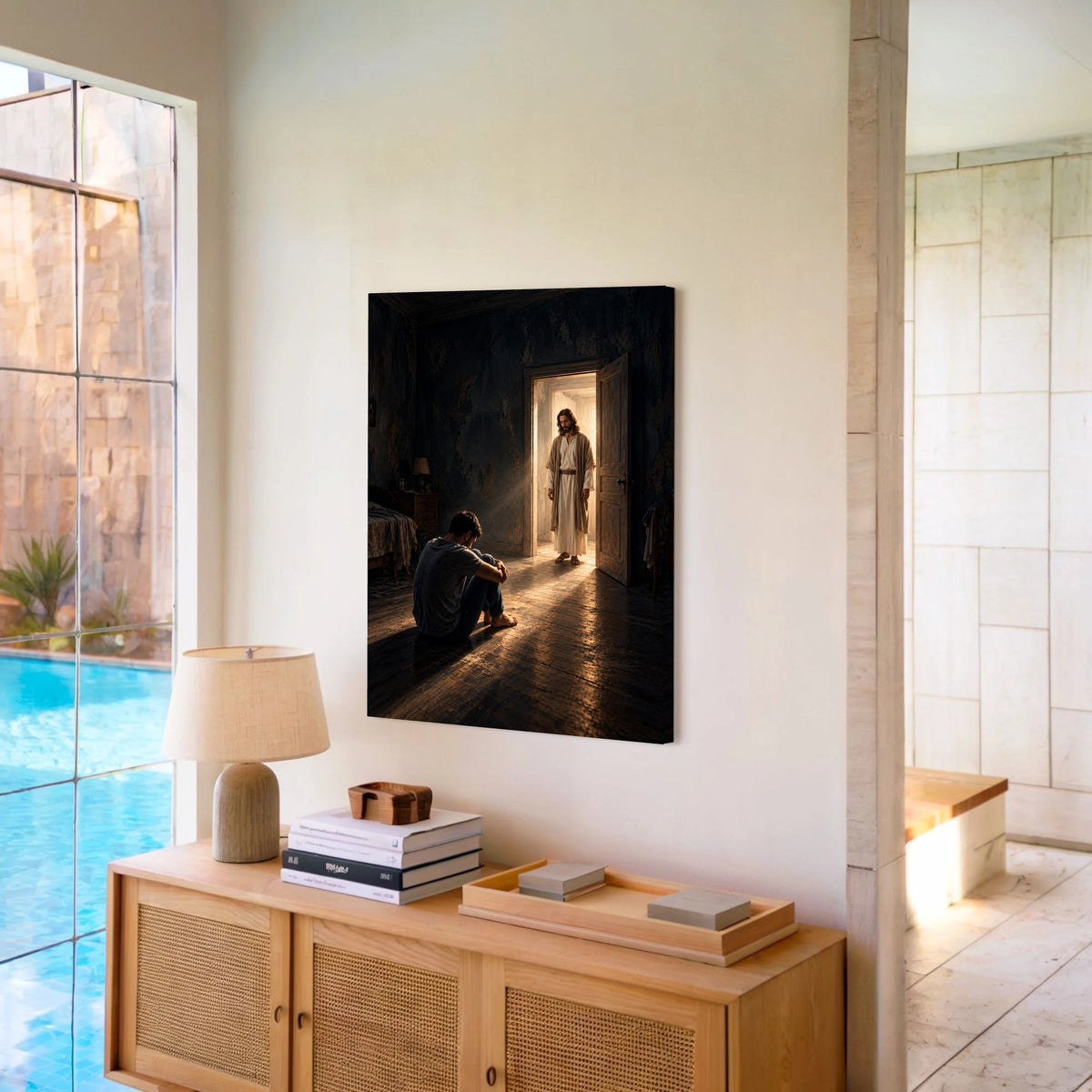 Jesus Found Me in the Darkness – Christian Canvas Wall Art
