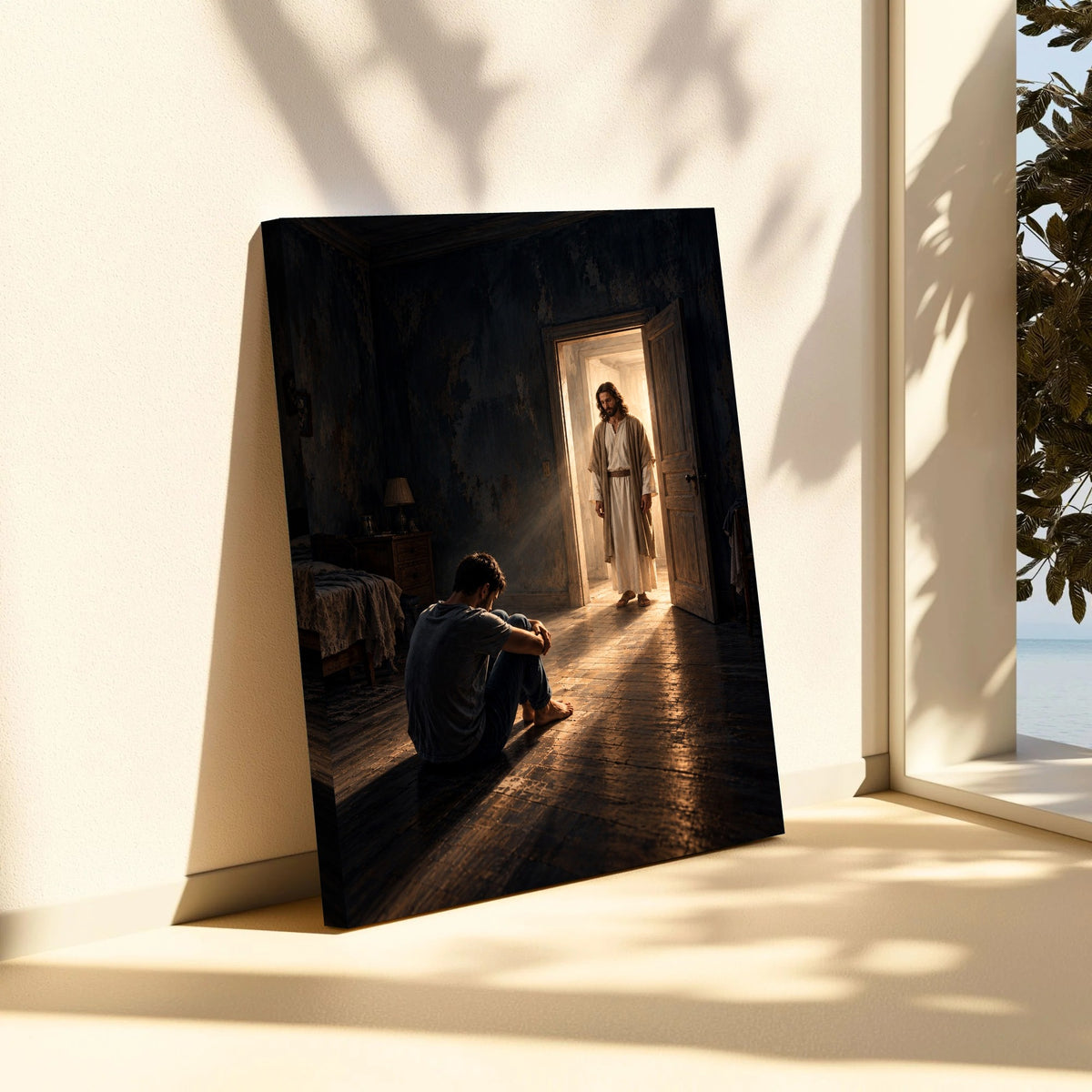 Jesus Found Me in the Darkness – Christian Canvas Wall Art