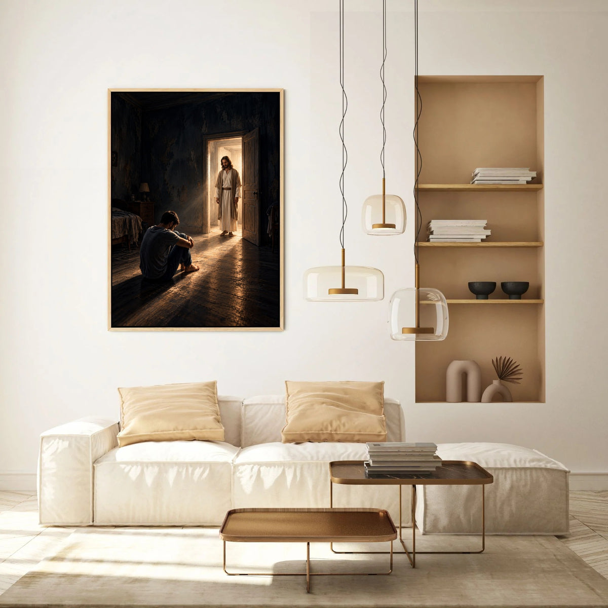 Jesus Found Me in the Darkness – Christian Canvas Wall Art