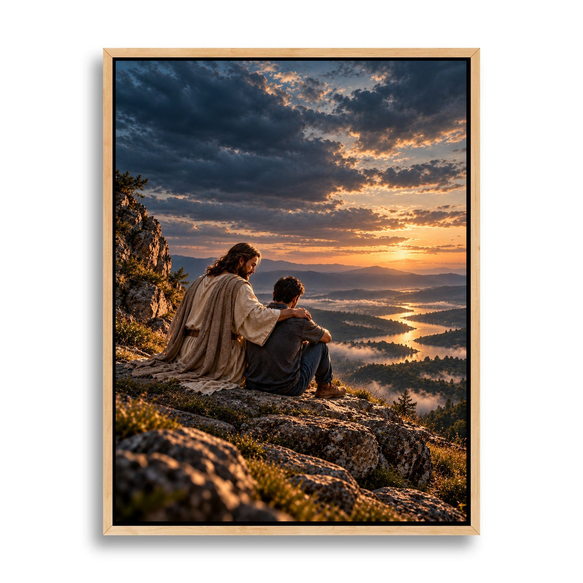Christ Saved My Life – Signature Christian Canvas Wall Art
