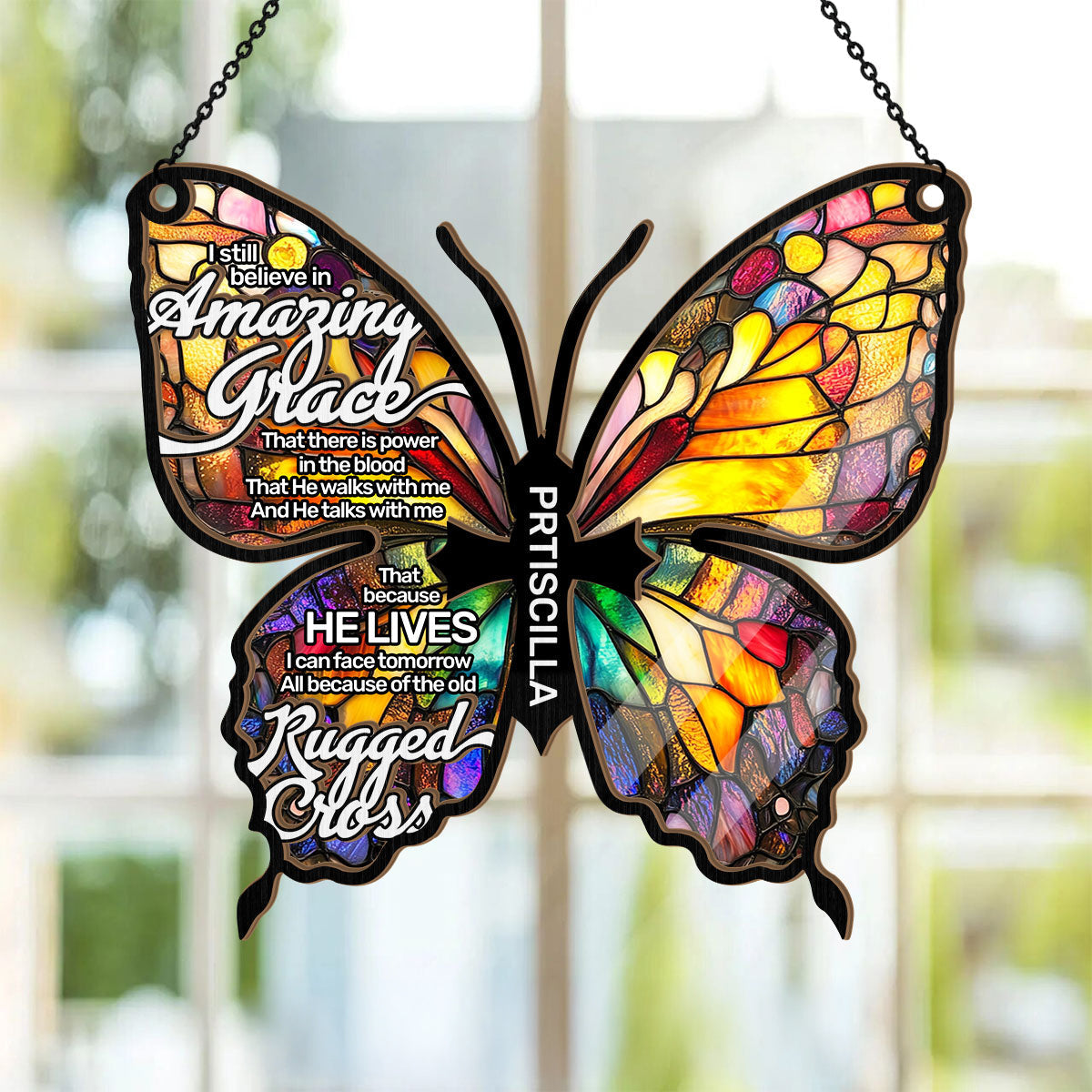 Amazing Grace | Personalized Window Hanging Suncatcher JSWHSCPH1488L