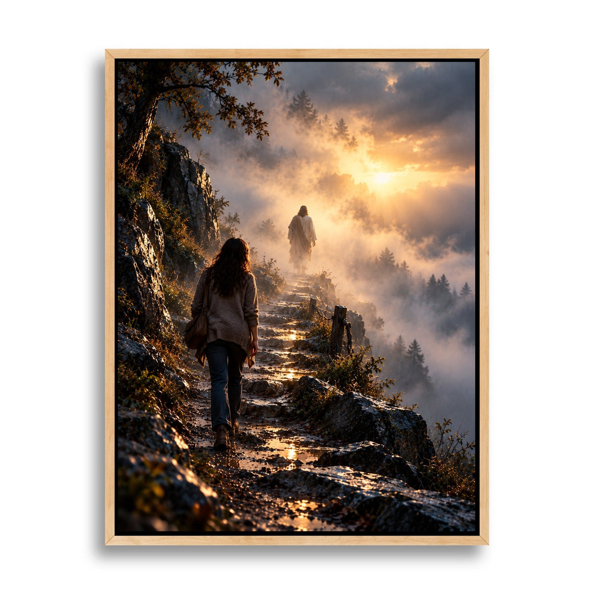 The Road I Couldn't See – Jesus Christian Canvas Wall Art