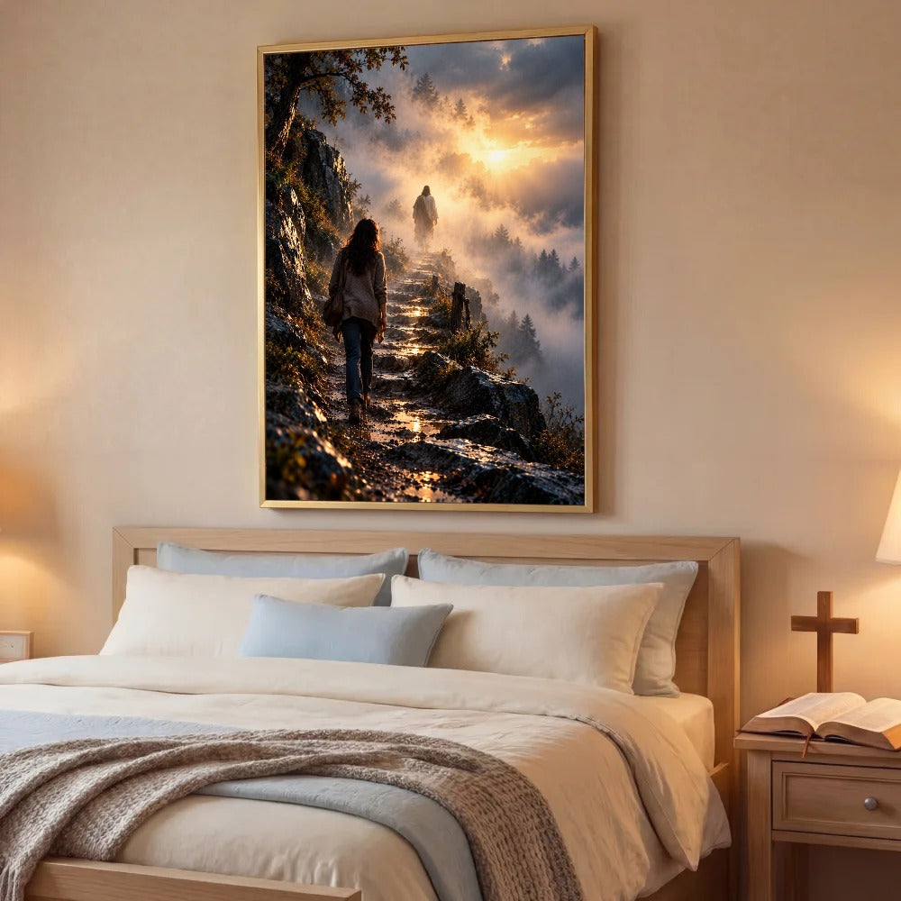 The Road I Couldn't See – Jesus Christian Canvas Wall Art