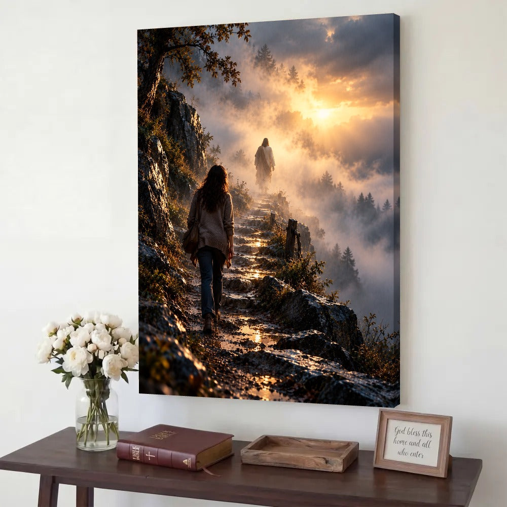 The Road I Couldn't See – Jesus Christian Canvas Wall Art