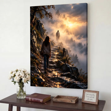 The Road I Couldn't See – Jesus Christian Canvas Wall Art