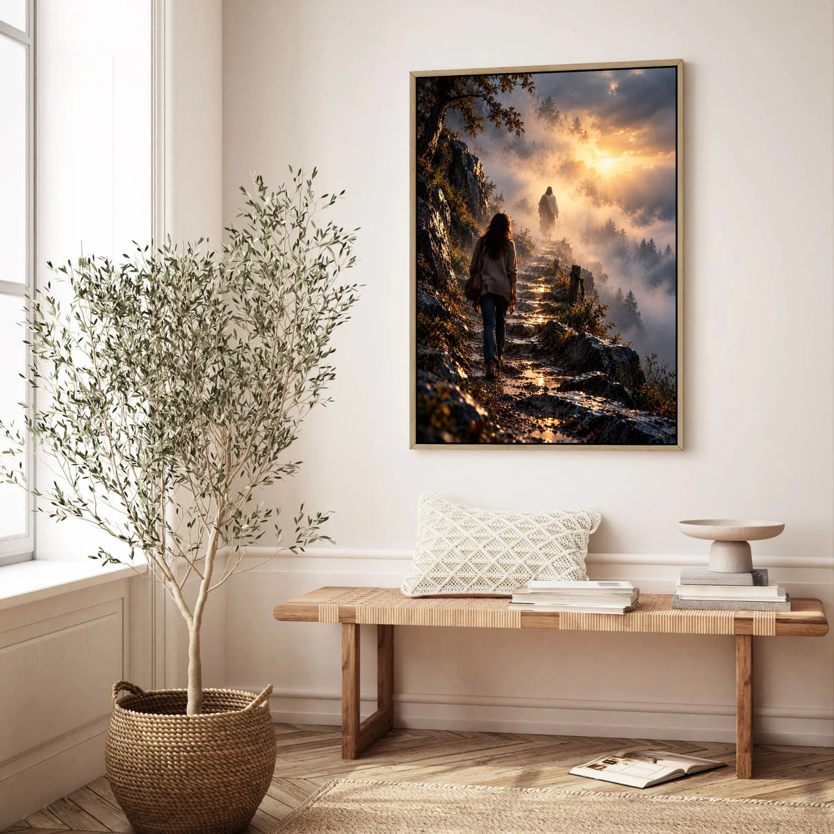 The Road I Couldn't See – Jesus Christian Canvas Wall Art