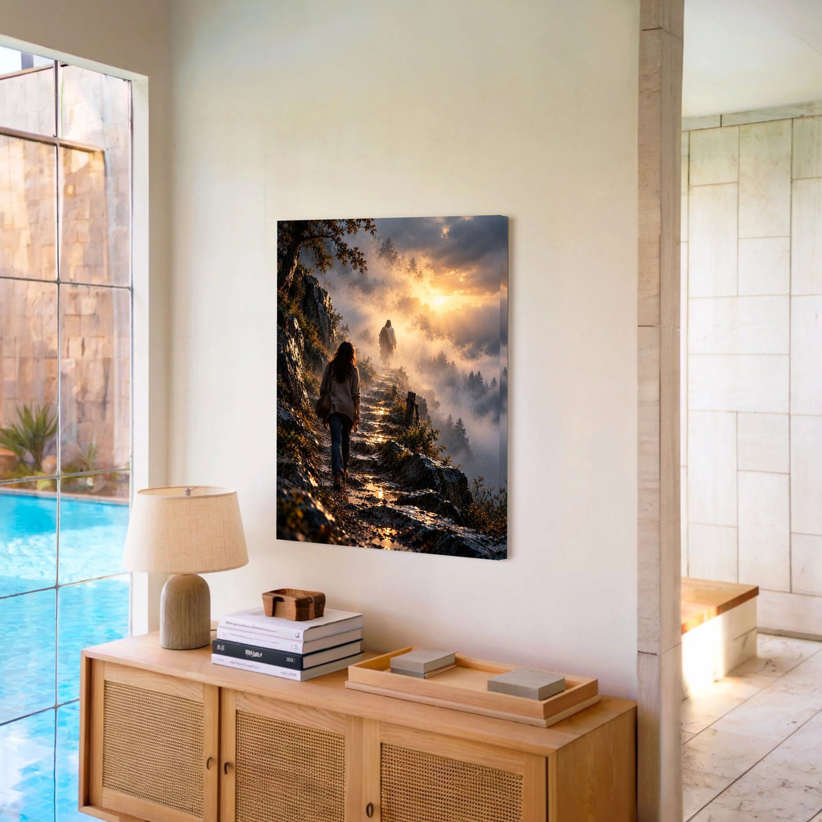 The Road I Couldn't See – Jesus Christian Canvas Wall Art