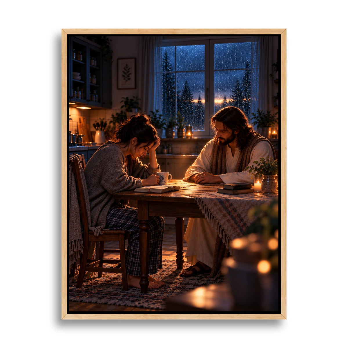 When I Couldn't Pray – Jesus Christian Canvas Wall Art