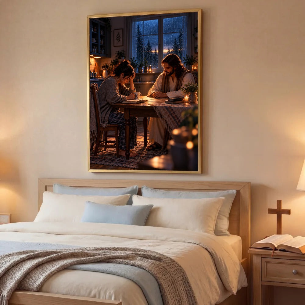 When I Couldn't Pray – Jesus Christian Canvas Wall Art