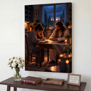 When I Couldn't Pray – Jesus Christian Canvas Wall Art