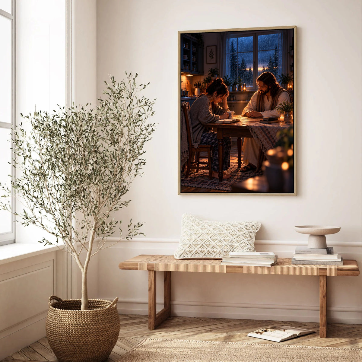 When I Couldn't Pray – Jesus Christian Canvas Wall Art