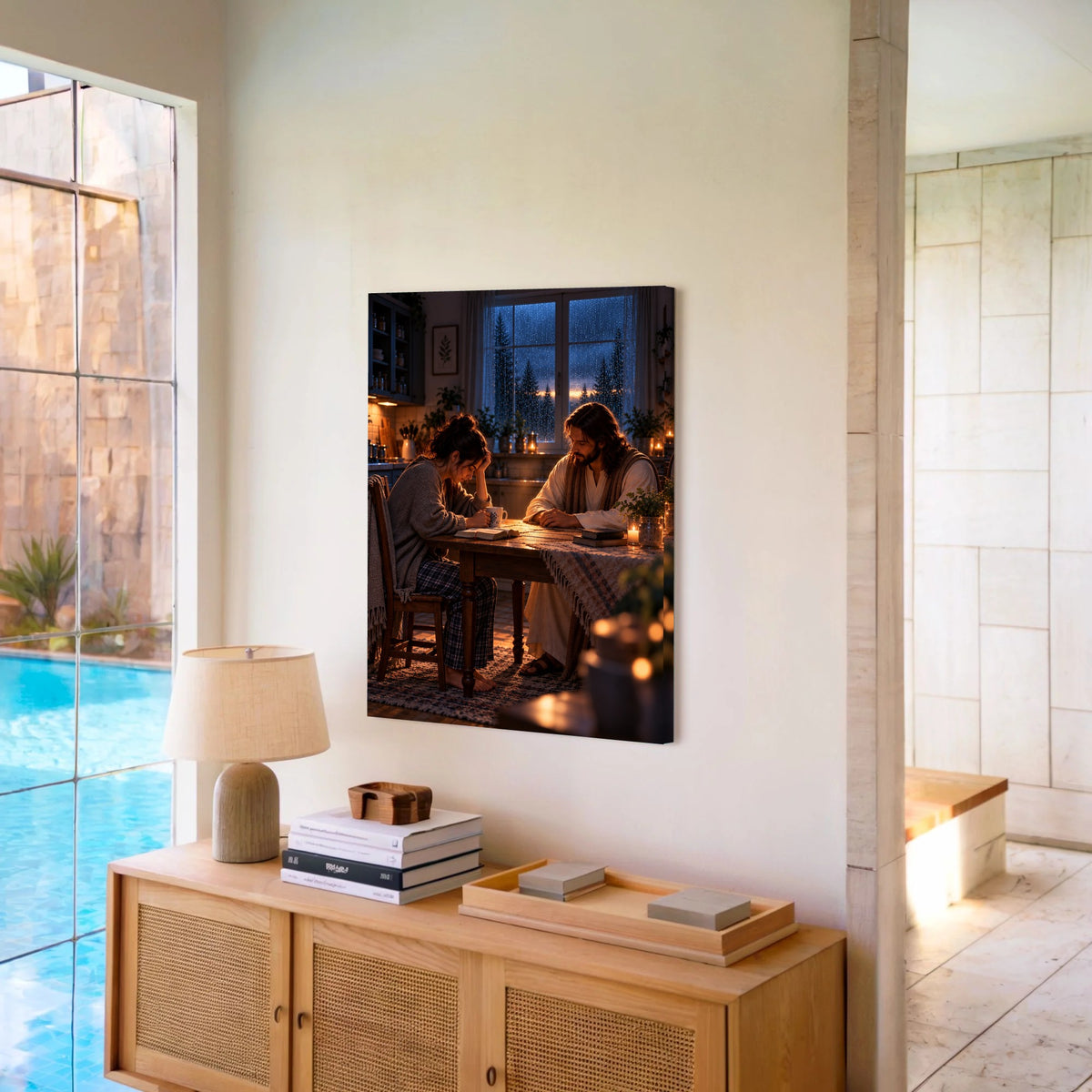 When I Couldn't Pray – Jesus Christian Canvas Wall Art