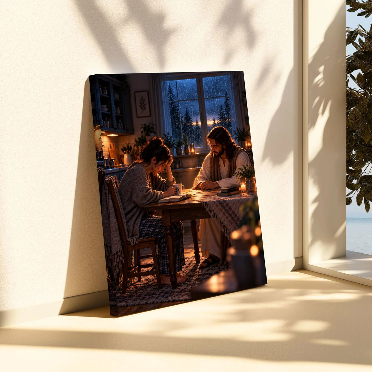 When I Couldn't Pray – Jesus Christian Canvas Wall Art