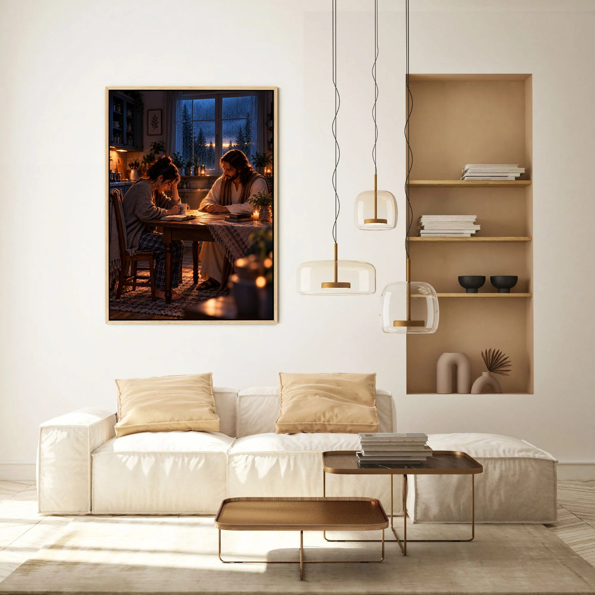 When I Couldn't Pray – Jesus Christian Canvas Wall Art