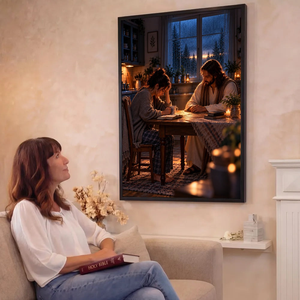 When I Couldn't Pray – Jesus Christian Canvas Wall Art