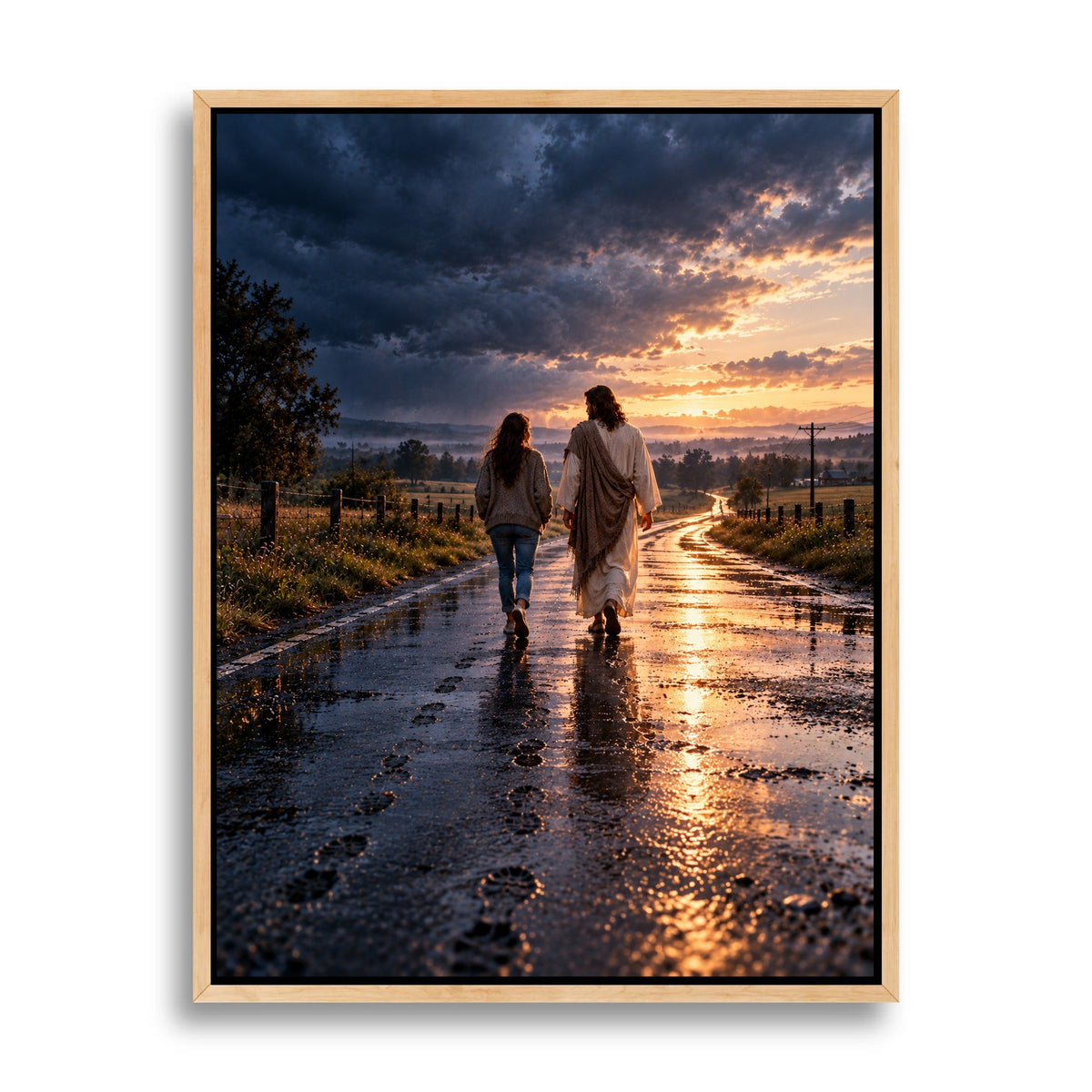 You Were There All Along – Jesus Christian Canvas Wall Art