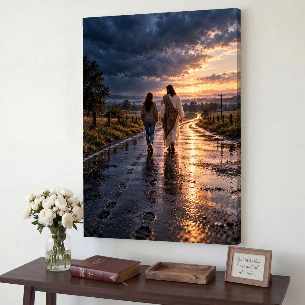 You Were There All Along – Jesus Christian Canvas Wall Art