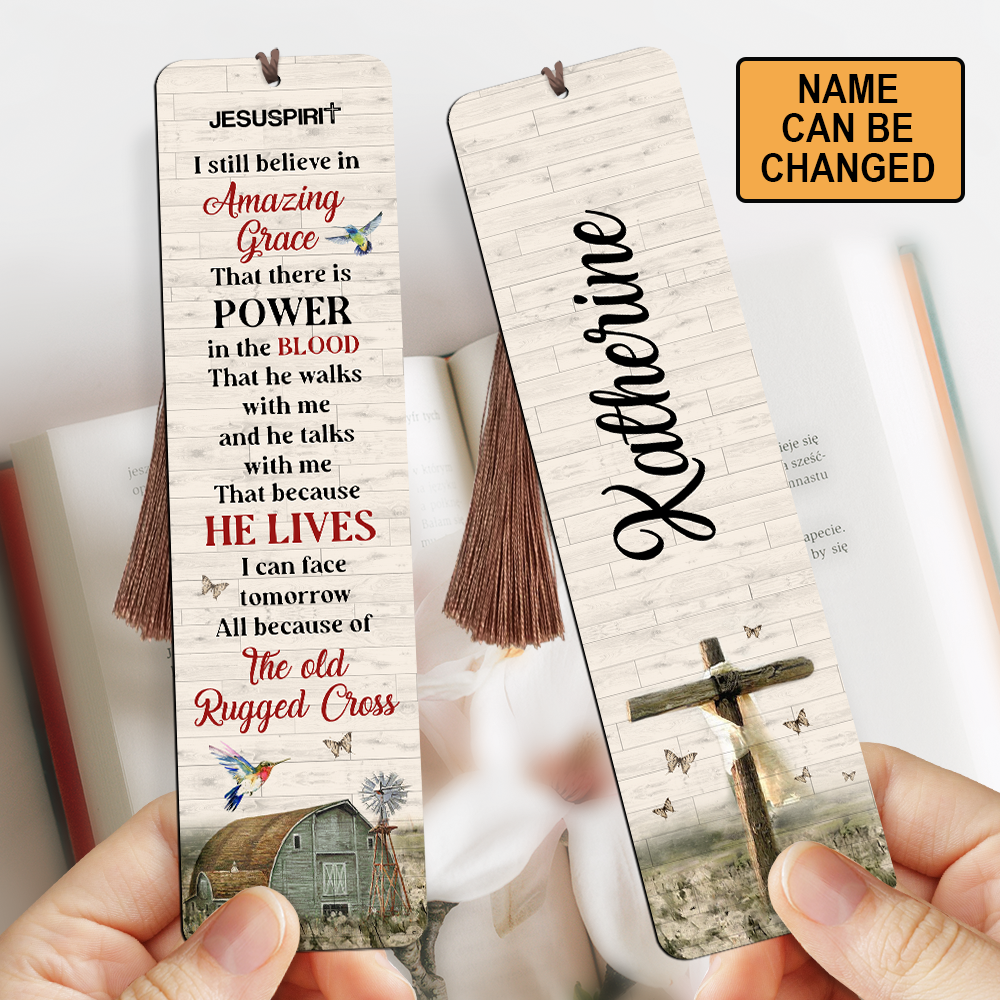 I Still Believe In Amazing Grace - Awesome Personalized Wooden Bookmarks NUHN145F
