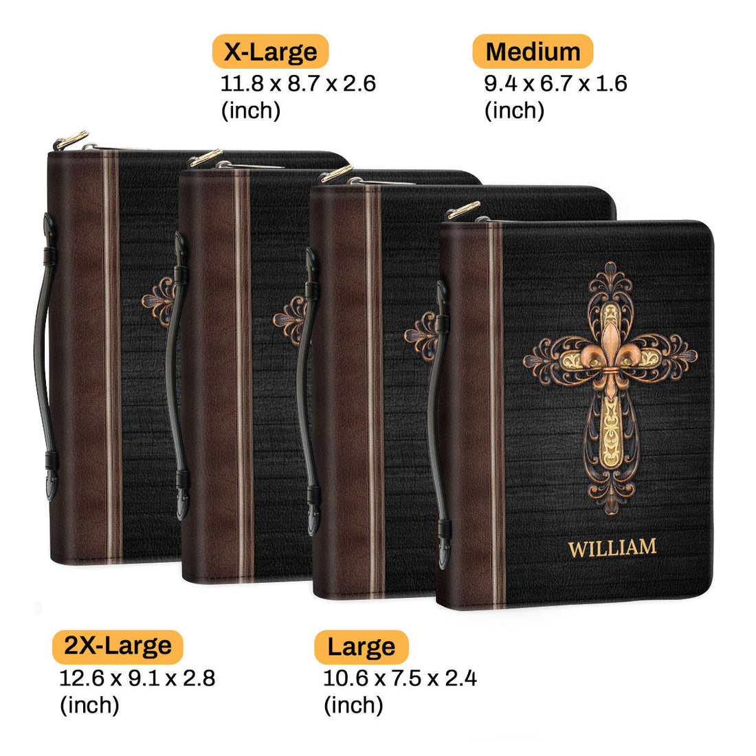 Special Personalized Bible Cover - Be Strong And Let Your Heart Take Courage BC02