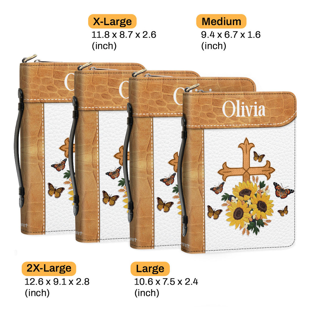 Let Us Rejoice And Be Glad In It - Beautiful Personalized Bible Cover NUHN305