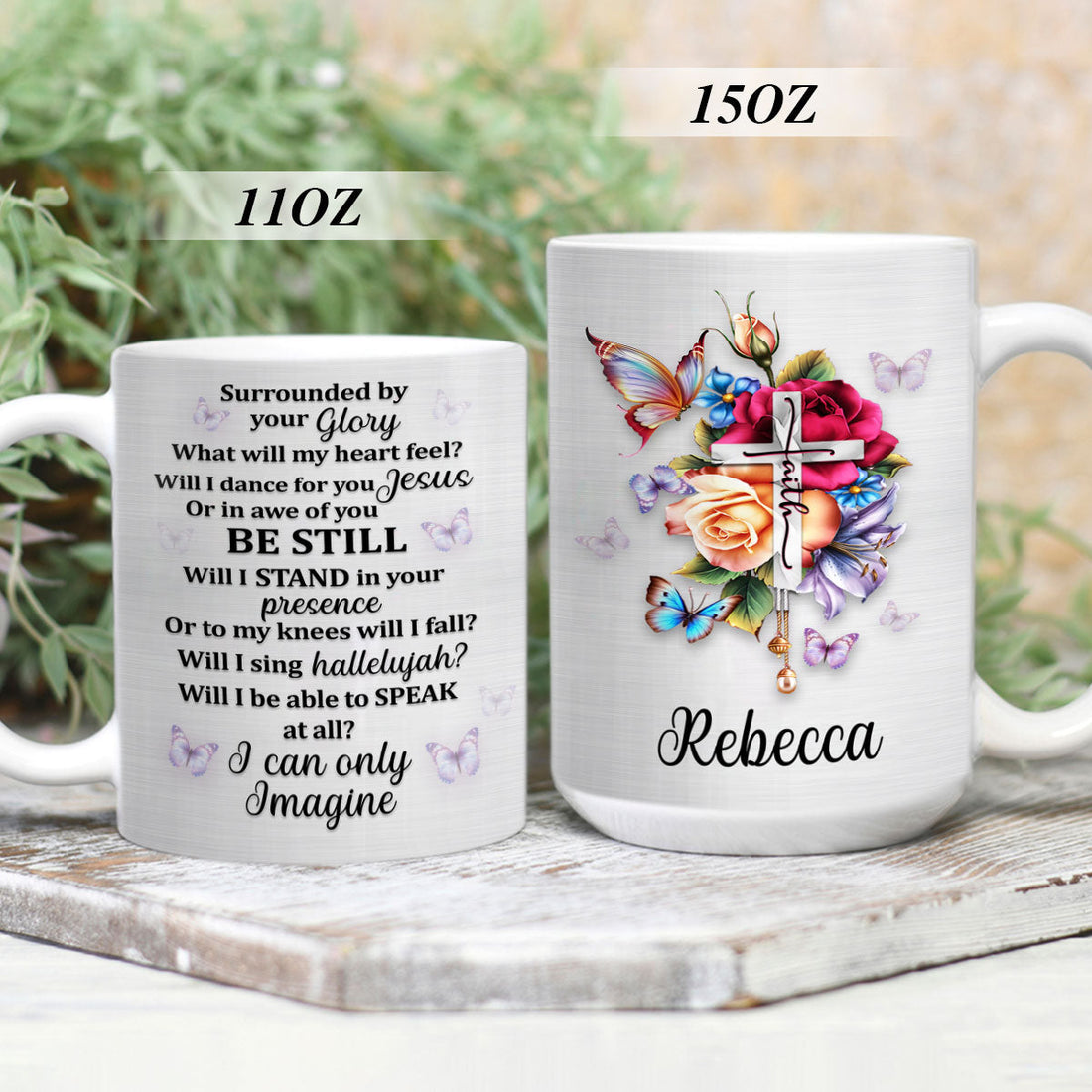 I Can Only Imagine - Unique Personalized Cross White Ceramic Mug HH175C