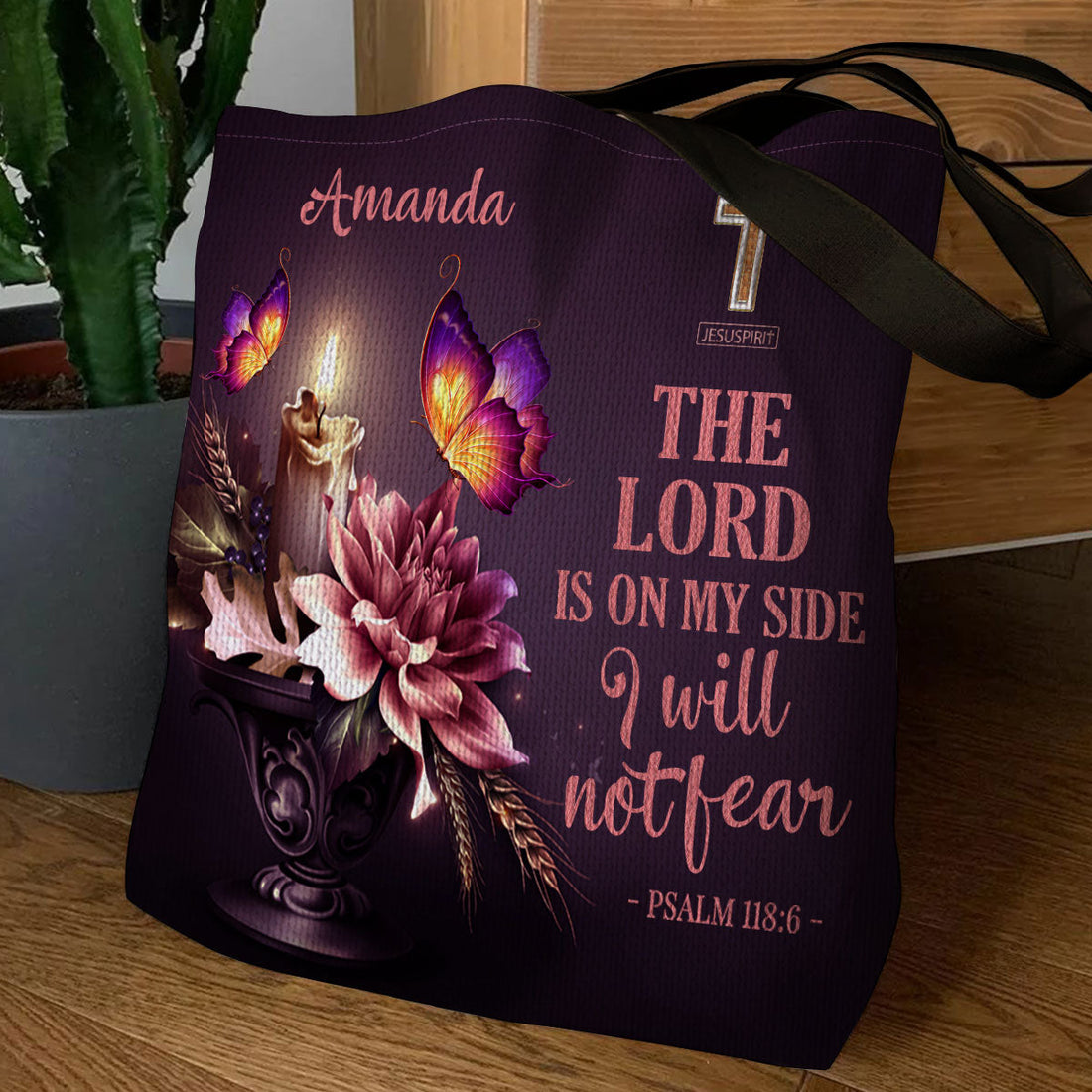 Must-Have Personalized Christian Tote Bag - I Will Not Fear H12