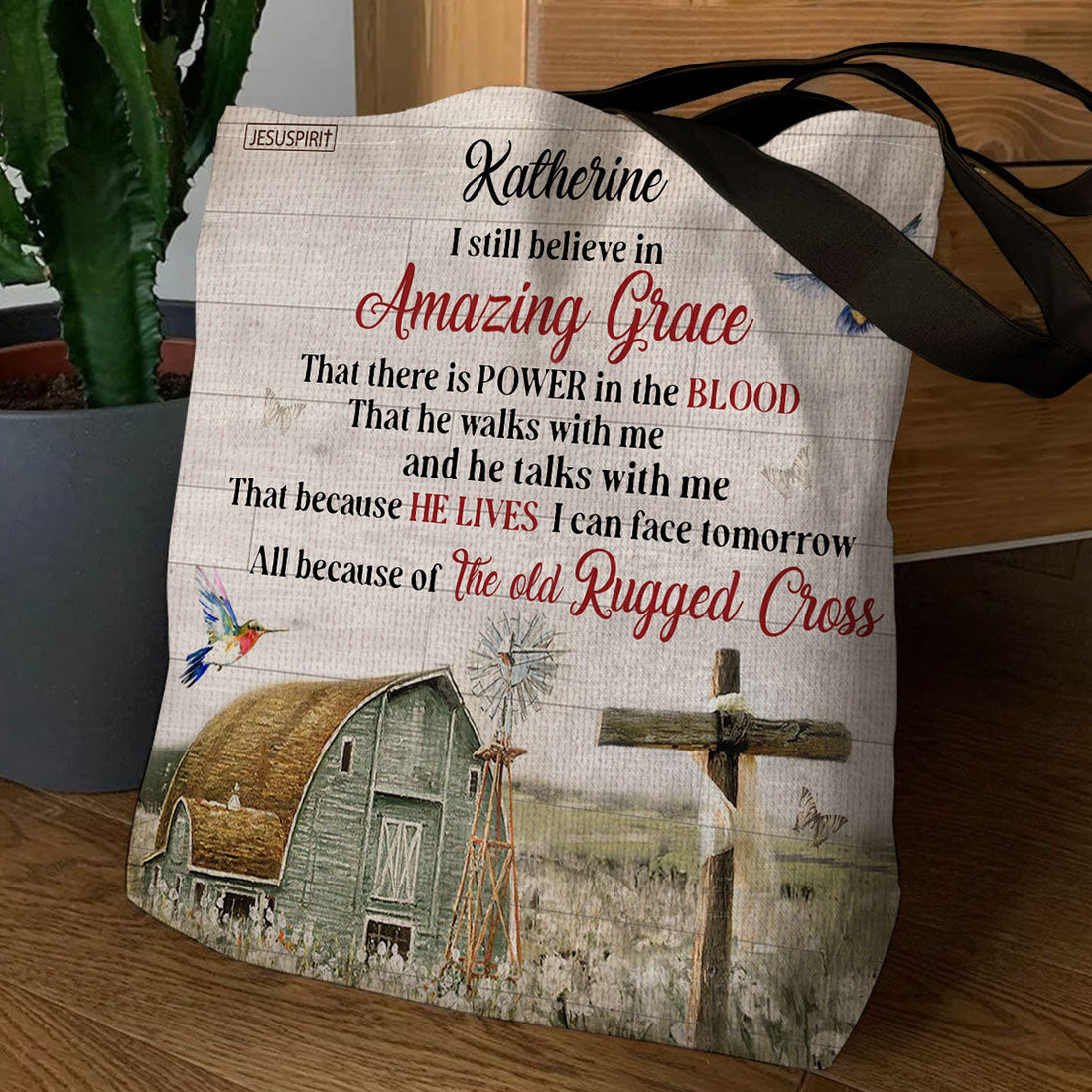 I Still Believe In Amazing Grace - Awesome Personalized Tote Bag NUHN145F