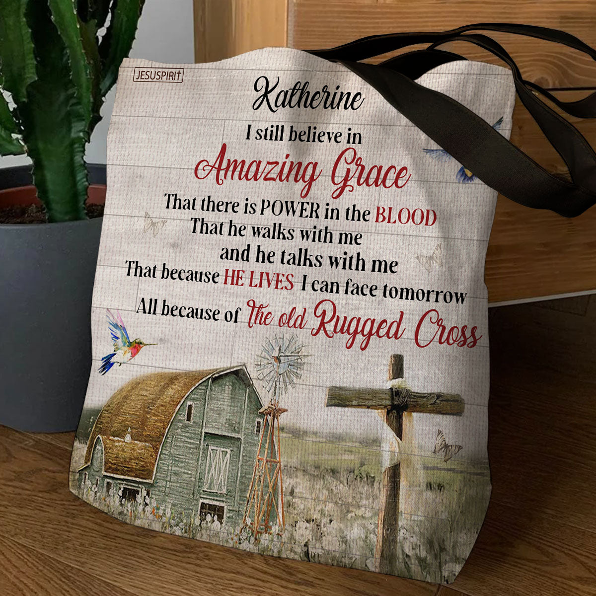 I Still Believe In Amazing Grace - Awesome Personalized Tote Bag NUHN145F