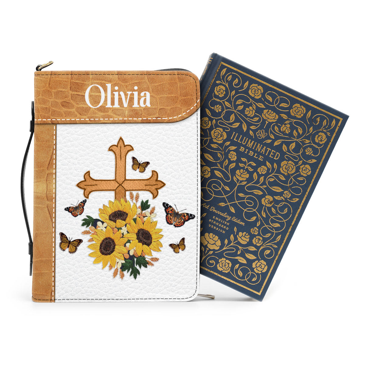 Let Us Rejoice And Be Glad In It - Beautiful Personalized Bible Cover NUHN305