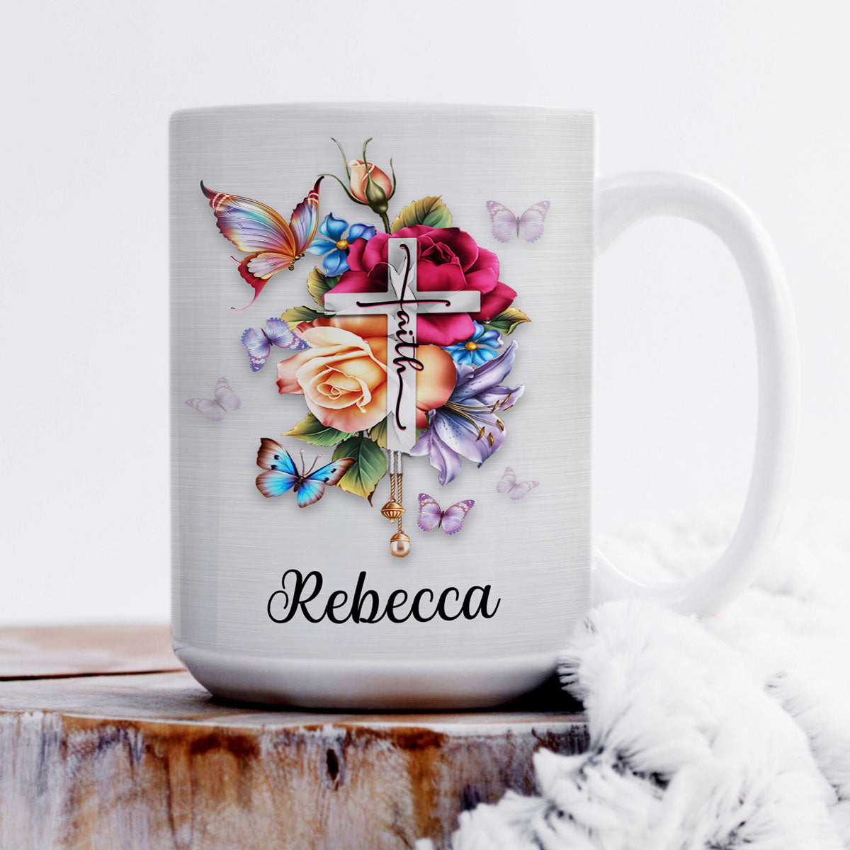I Can Only Imagine - Unique Personalized Cross White Ceramic Mug HH175C