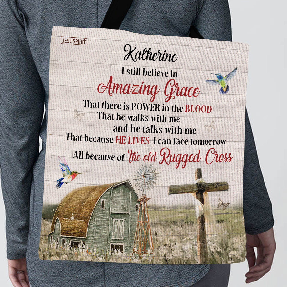 I Still Believe In Amazing Grace - Awesome Personalized Tote Bag NUHN145F