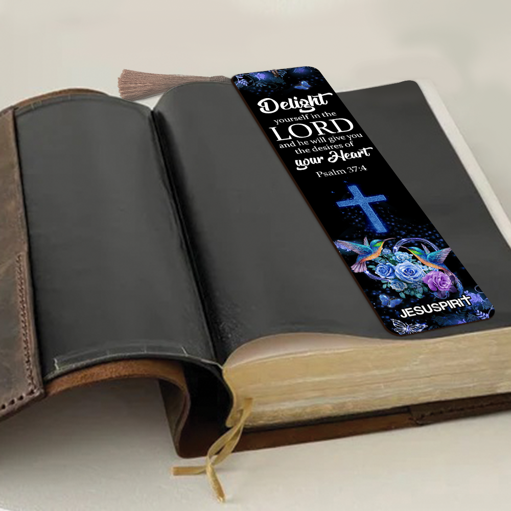Must-Have Personalized Wooden Bookmarks - Delight Yourself In The Lord BM42